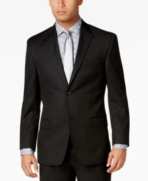 Traje Chaqueta Blazer Sean John Hombre Calce Clásico 40 L Negro Sólido Foto 1 de 3