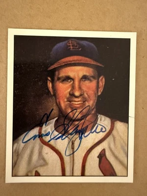 Dover 1950 Bowman Reprint Enos Slaughter In Person Autograph (AU) - Image 1 of 2
