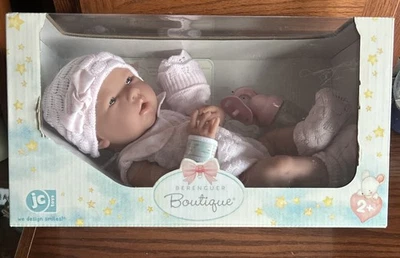 New Berenguer Boutique Reborn Girl Silicone Vinyl Paci Bottle Anatomically Girl - Image 1 of 4