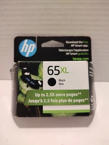 🔥 HP 65XL czarny wkład atramentowy nowy exp, 2023 zapieczętowany - Zdjęcie 1 z 5