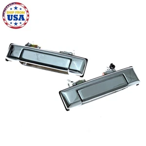 TOYOTA COROLLA KE70 KE72 KE75 TE71 TE72 FITS CHROME DOOR HANDLE PAIR SET 1979-87 - Picture 1 of 6