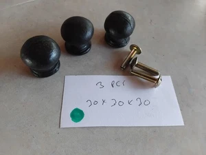vintage metal cabinet knob handle- 30x30x20mm   lot of  3 - Bild 1 von 4