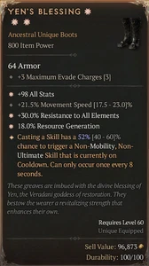 Yen'S Belssing 3GA Sorc ETERNAL REALM NON-SEASON SC D4 PS5 - Picture 1 of 1