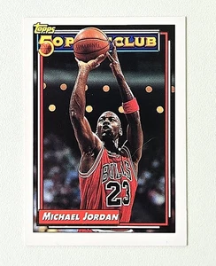 MICHAEL JORDAN VINTAGE 1992-93 Topps Basketball Card # 205 - 50 Point Club - Picture 1 of 2