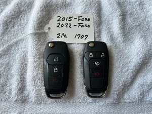 Remote Key Fobs 2 PC 2015 and 2022 Ford  #1707 - Picture 1 of 2