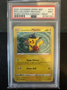 Special Delivery Pikachu SWSH074 SWSH: Sword & Shield Promo Cards Holo PSA 9 - Picture 1 of 2
