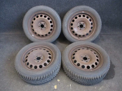 16" Stahlfelgen Winterreifen 205 55 R16 91H Audi A3 8L TT 8N 6x16 ET31 5x100 - Bild 1 von 4