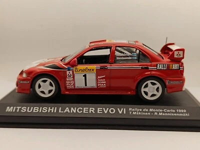 Mitsubishi Lancer Evo 1 Rally Di Montecarlo 1999 Makinen Mannisenmäki scala 1/43 - Immagine 1 di 4