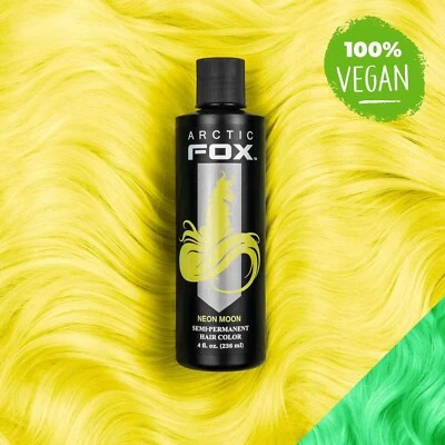 ARCTIC FOX - SEMI-PERMANENT - HAIR DYE - VEGAN  #NEON MOON *UV‑REACTIVE - Image 1 of 4