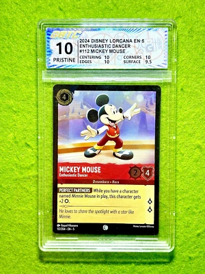 MICKEY MOUSE Disney Lorcana  10 PRISTINE GBTC  2024 Shimmering Skies FOIL Dancer - Image 1 of 4