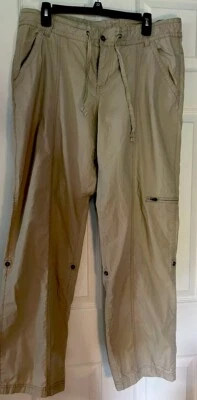 Pantalones de Carga Columbia GRT Embalables Senderismo Lite Ajustables Bronceado Mujer 12 Corbatas Cintura Foto 1 de 4