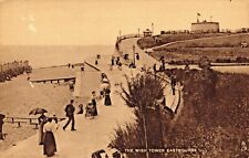Eastbourne Sussex Postcard C1910 Wish Tower Beach Bathing Machines