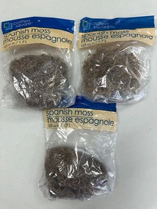 FLORAL SPANISH MOSS for Artificial Arrangements - 105 Cu. In. - LOT (3) - NEW!!! - Picture 1 of 3