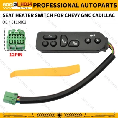 Heated Memory Seat Pedal Switch For 2003-2006 Cadillac Escalade Chevrolet Tahoe - Image 1 of 4