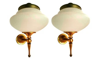 coppia di appliques anni 50 produzione filc milano design gugliemo ulrich - Picture 1 of 8