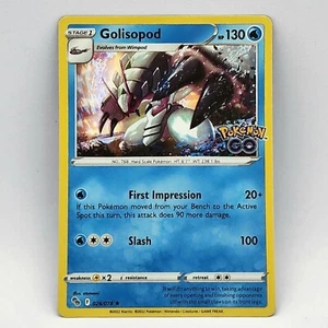 Golisopod 026/078 Holo Rare Pokemon Go Pokemon TCG - Picture 1 of 2