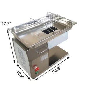 QH 3mm Blade Commercial Meat Slicer Stainless Steel Cutting Machine 500kg/h - Picture 1 of 16