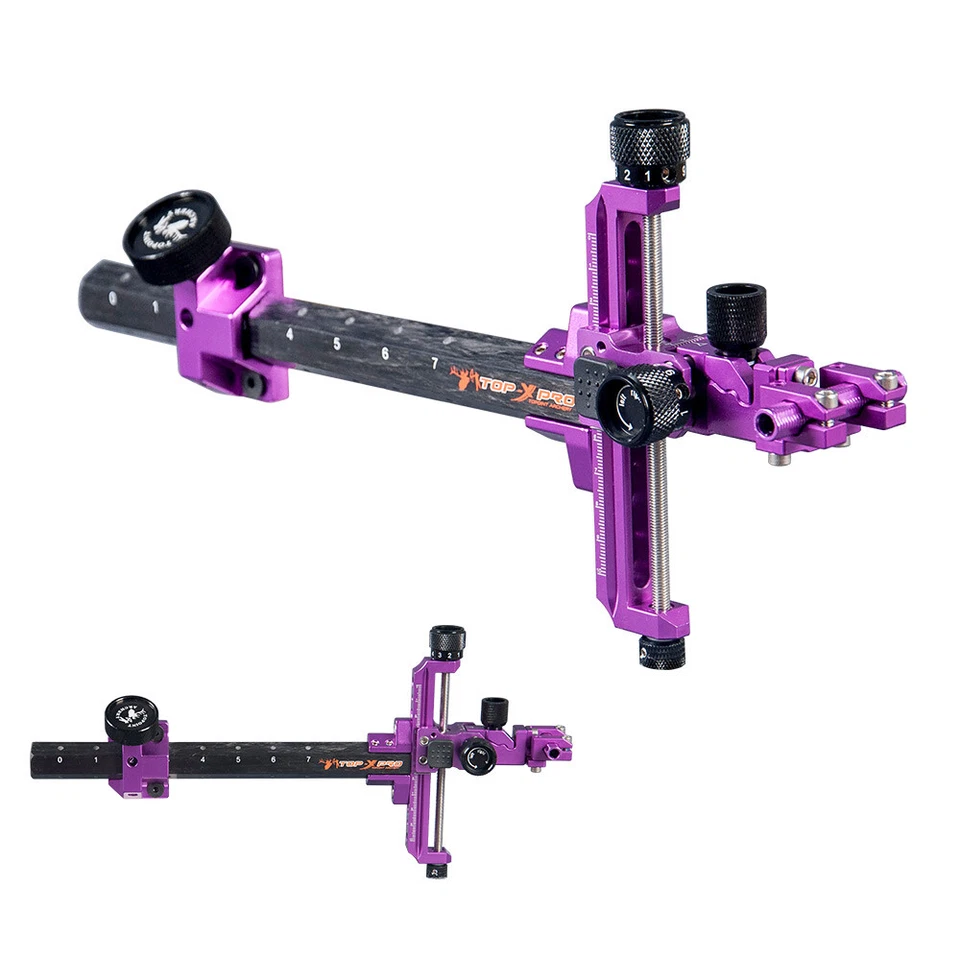 Mira de arco compuesta de carbono ajustable tiro con arco competencia objetivo caza derecha derecha derecha Foto 1 de 4