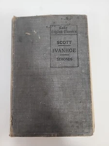 Sir Walter Scott- Ivanhoe- 1899 Lake English Classic Antique Book- 125 Years Old - Picture 1 of 10