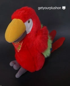 MARIONETA DE MANO DE PELUCHE DAKIN PARROT 1989 DE COLECCIÓN * RARA - Imagen 1 de 3