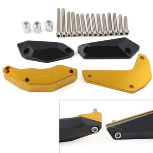 Engine Stator Slider Crash Pad Protector Guard Gold Fit Yamaha R1/R1S 15-19 FZ10 - Foto 1 di 8
