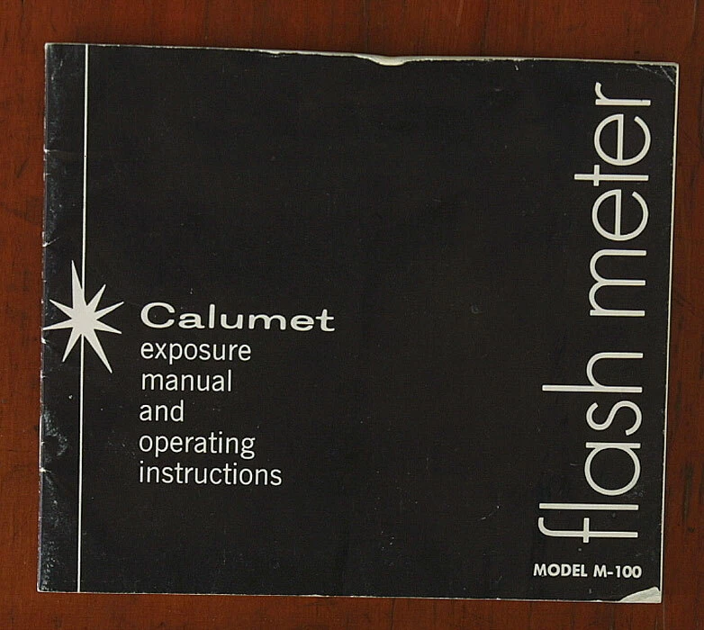 CALUMET FLASH METER M-100 INSTRUCTION BOOK/19328 - Image 1 of 1