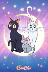 Sailor Moon - Maxi Poster - Luna, Artemis & Diana - Imagen 1 de 1