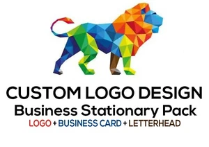 CUSTOM BUSINESS LOGO DESIGN + Free Business card and Letter head | Branding - Picture 1 of 12