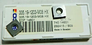 10 PIECES,SECO, 335.19-1203-M08HX CARBIDE INSERTS, H661 - Picture 1 of 9