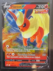 Pokemon TCG Flareon V Full Art Sword & Shield Promo Card 149 SWSH149 M/NM - Picture 1 of 1