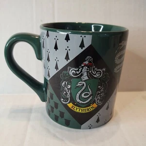 Harry Potter Mug Slytherin 14 oz Ceramic Cup Tea Coffee Hogwarts House Crest - Picture 1 of 7