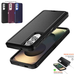 For Samsung Galaxy S25 edge Case Shockproof Heavy Duty Military Durable Cover - Picture 1 of 21