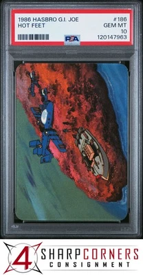 1986 HASBRO G.I. JOE #186 HOT FEET  PSA 10 - Image 1 of 3