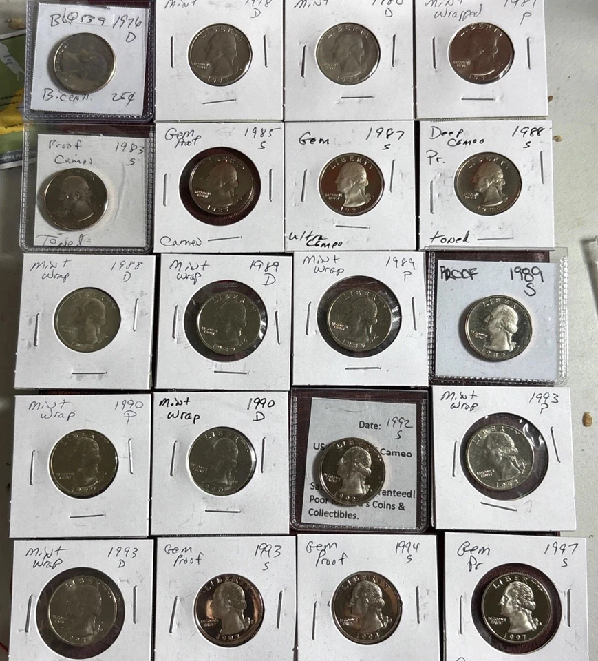 Closeout! 20 Diff Proof State Quarters As Shown. We Combine Shipping! CL08 - Image 1 of 4