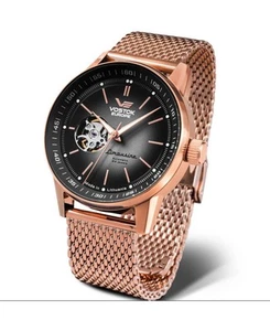 VOSTOK EUROPE Men Analog Automatic Casual Watch Classic Dress Silver color Dial - Picture 1 of 6