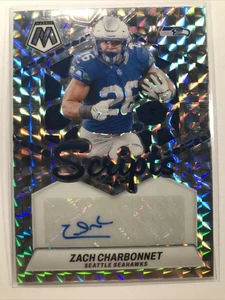 Zach Charbonet 2024 Mosaic SCRIPTS AUTO SILVER PRIZM SEAHAWKS NICE!! - Picture 1 of 2
