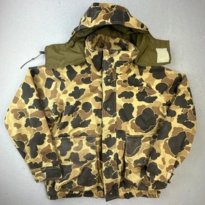 VINTAGE Columbia Jacke Herren Große 70er Jahre Camouflage Gore Tex Duck Jagd - Bild 1 von 14