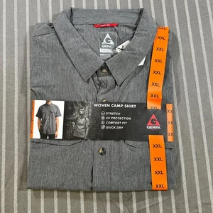 Gerry Button Up Woven Camp Hemd Herren Gr. XXL - grau - Bild 1 von 2