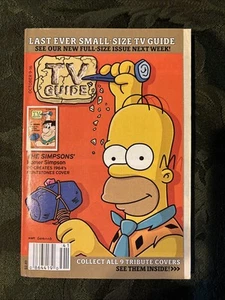 The Simpsons Homer Simpson Recreates Flinstones Cover TV Guide October 9-16 2005 - Picture 1 of 3