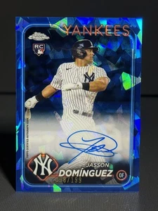 Jasson Dominguez 2024 Topps Chrome Update Sapphire Auto RC/199 #USA-JD Yankees - Imagen 1 de 2