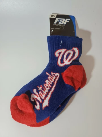 FBF Sportswear Washington Nationals MLB Youth Quarter Socks Size 13,1-5 NEW Cover