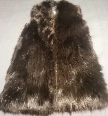 Donna Salyers Fabulous Furs Womens Sz S Open Front Faux Fur Vest NWT - Image 1 of 4