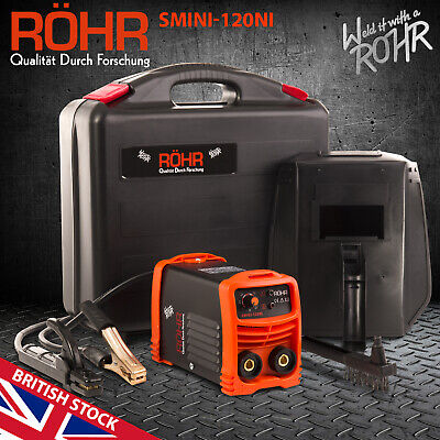 ROHR SMINI-120NI ARC Welder Inverter 240V 120amp MMA DC Portable Stick Welding • 64.99£