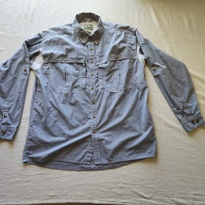 Drake Waterfowl Shirt Mens Large Plaid Long Sleeve Button Up Fishing Outdoors - Picture 1 of 13