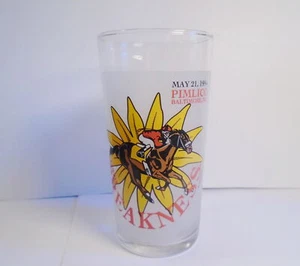 Vidrio de carreras de caballos 116th Preakness Pimlico Maryland 1991 - Imagen 1 de 2
