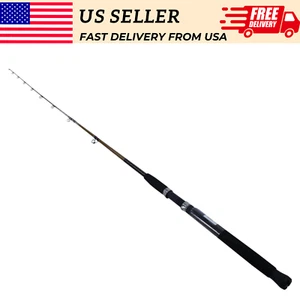 2 Piece 8' Casting Fishing Rod Medium Light 12-30 lbs Graphite Strong Durable - Picture 1 of 6
