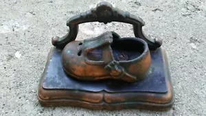 Zapato de bebé vintage bronceado - Imagen 1 de 7