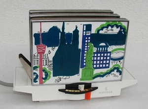 Tostadora vintage años 70 J. Siemens - motivo Stuttgart - torre de televisión con función - Imagen 1 de 11