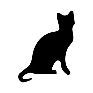 Calcomanía de vinilo resistente a la intemperie Cat Silhouette - [5 pulgadas] - Imagen 1 de 13