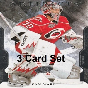Cam Ward (Carolina Hurricanes) - Set Of 3 NHL Hockey Cards - Picture 1 of 4